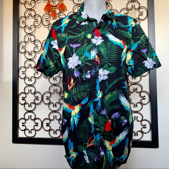 h&m men's tropical shirt